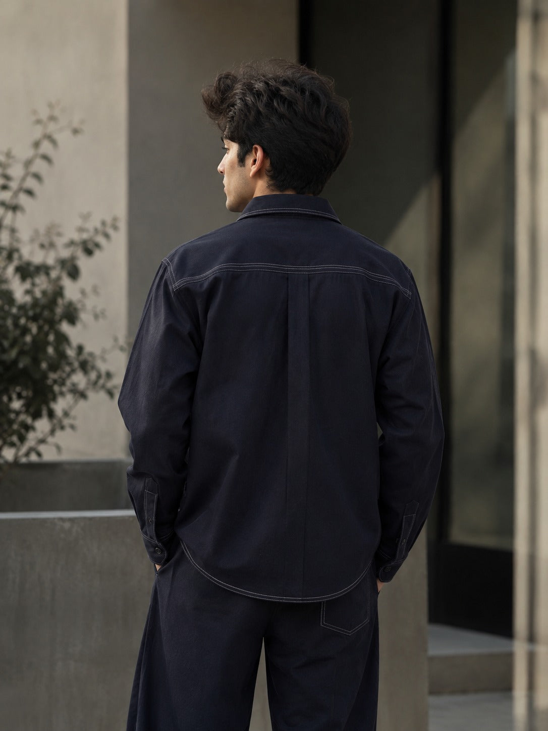 Midnight Atelier Contrast Stitch Co-Ord Set