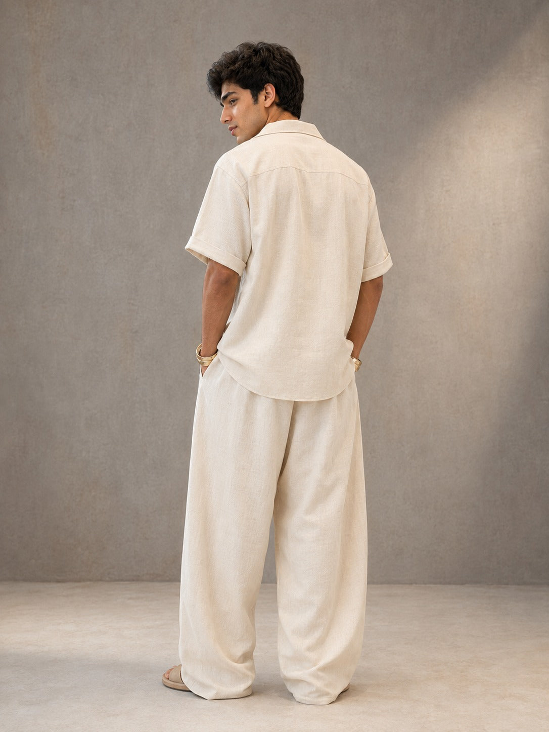 Ivory Linen Resort Co-Ord Set